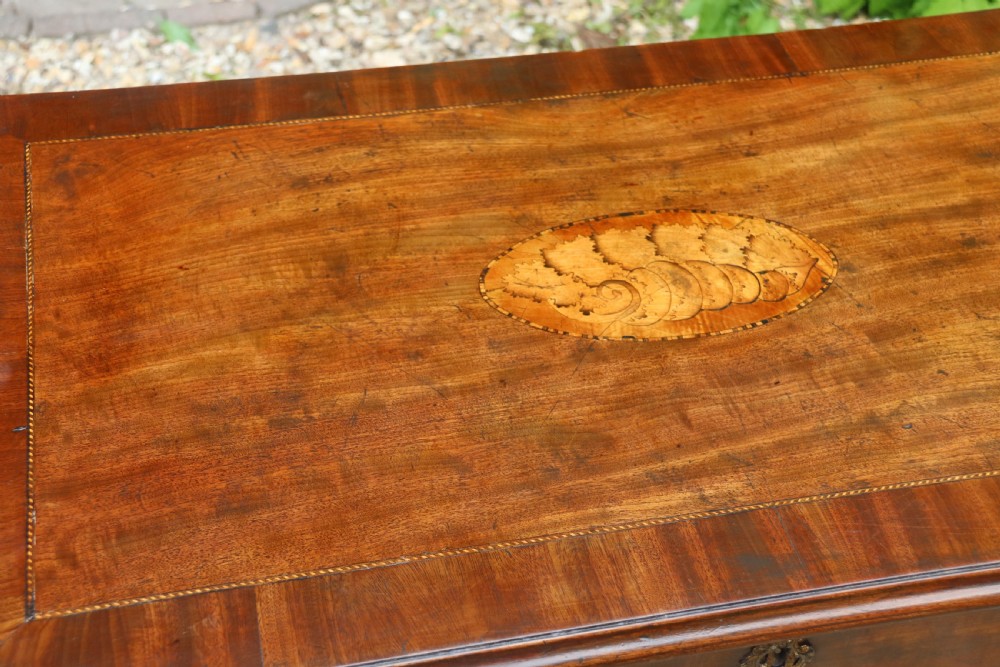 Kneehole Desk inlaid with marquetry, George III period  View II