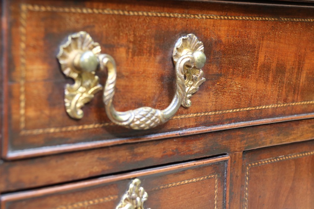 Kneehole Desk inlaid with marquetry, George III period  View V