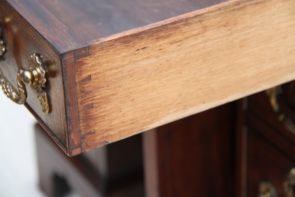 Kneehole Desk inlaid with marquetry, George III period  View XXI