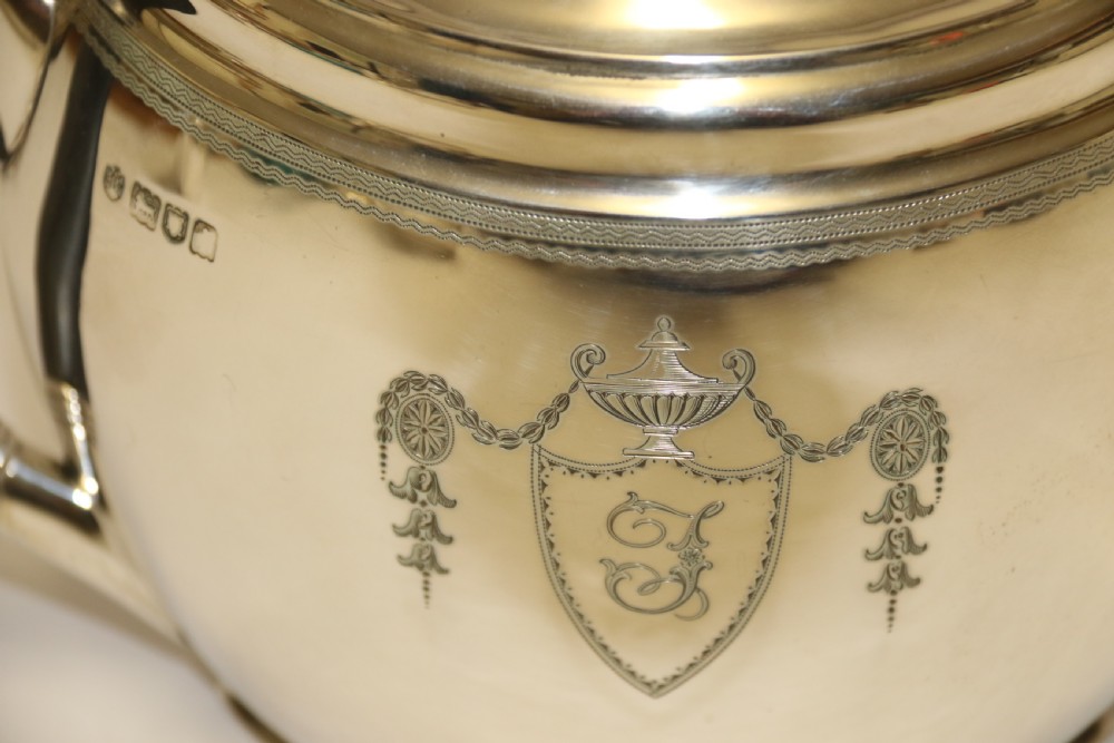 Exceptional Silver Tea Set by Edward Barnard and Sons View VI