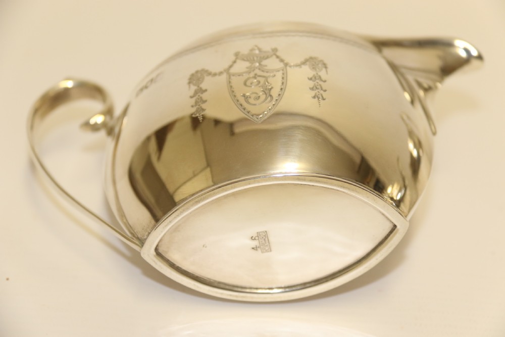 Exceptional Silver Tea Set by Edward Barnard and Sons View XVII