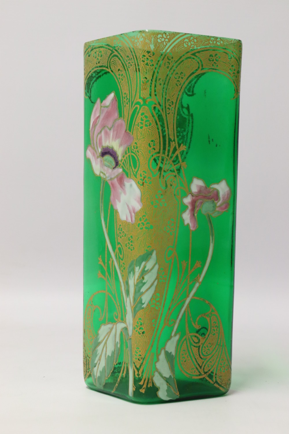 A late 19th C French enamelled glass Vase attributed to Legras  View II