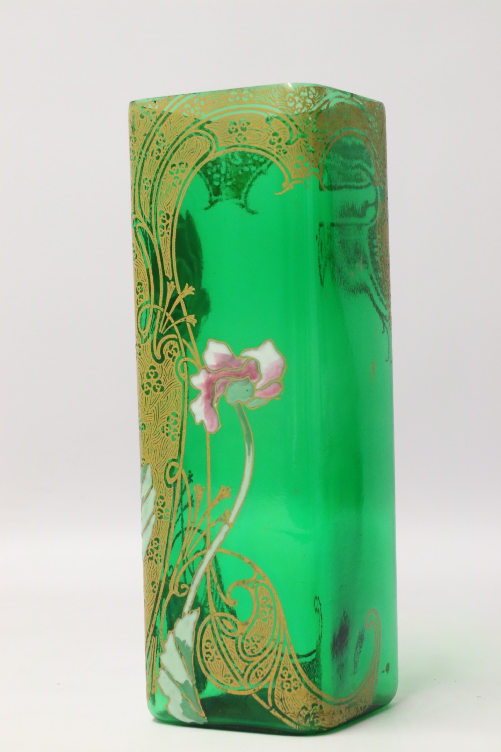A late 19th C French enamelled glass Vase attributed to Legras  View III