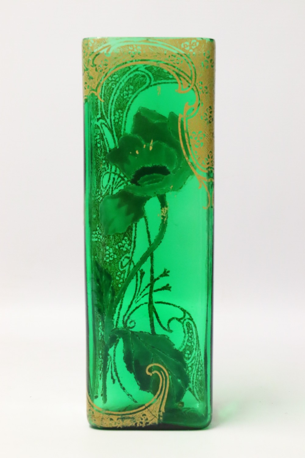 A late 19th C French enamelled glass Vase attributed to Legras  View VI