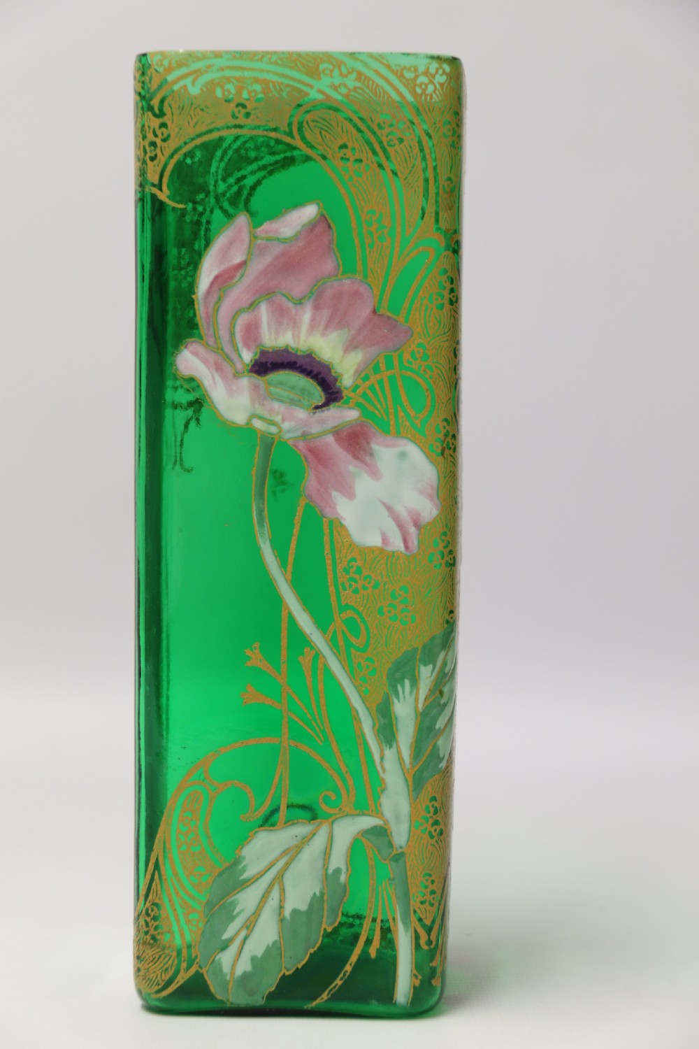 A late 19th C French enamelled glass Vase attributed to Legras  View VII
