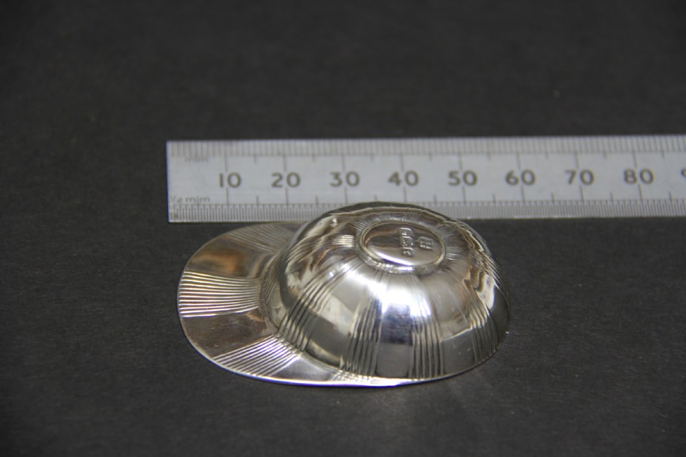 A rare  antique silver Tea Caddy Spoon in the form of a jockey cap   View VII