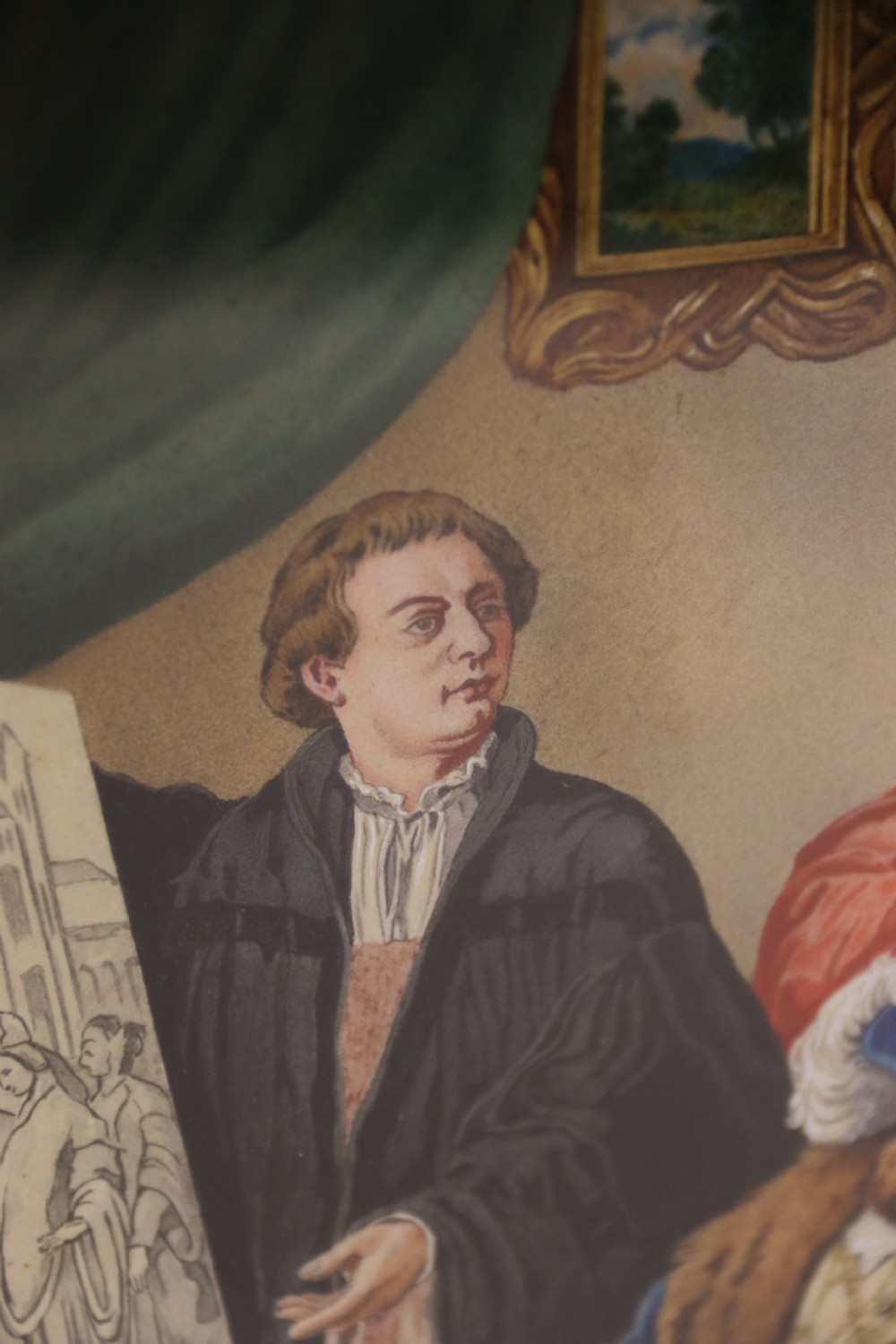 A superb quality framed watercolour of Henry VIII View II