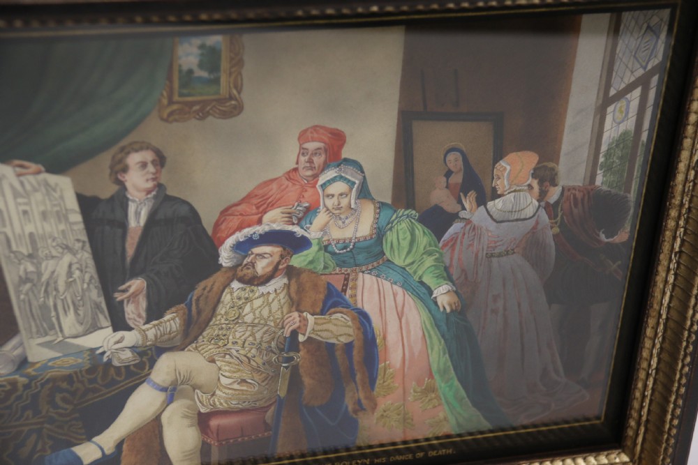 A superb quality framed watercolour of Henry VIII View IV