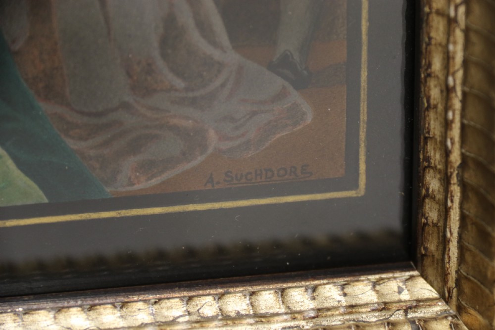 A superb quality framed watercolour of Henry VIII View XIII