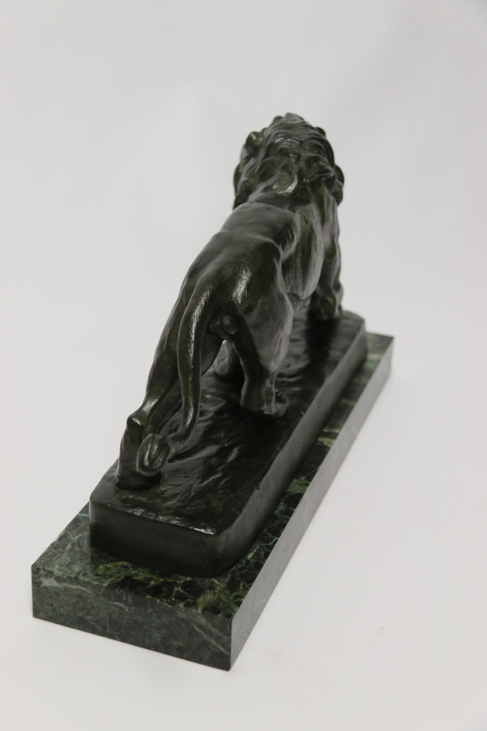 A late 19th C French bronze study of a Lion by Vidal View XIV