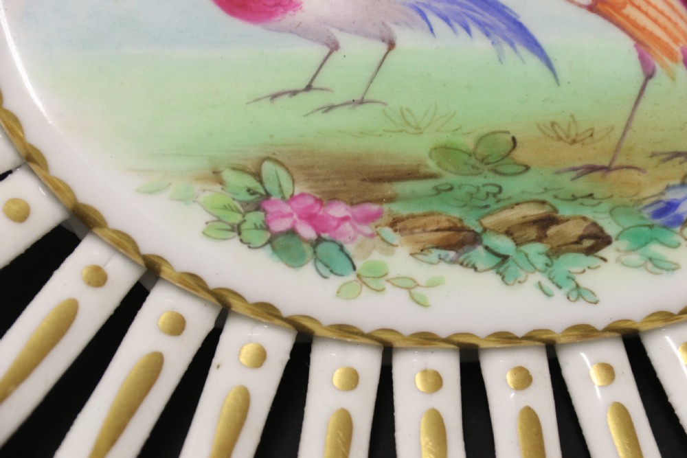 A most impressive late 19th C Porcelain Basket View IX