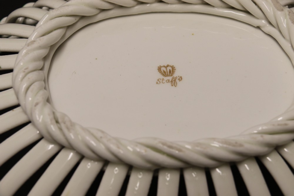 A most impressive late 19th C Porcelain Basket View XI