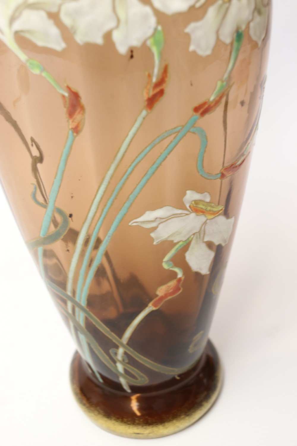 An impressive late 19th century large French enamelled glass vase View VI