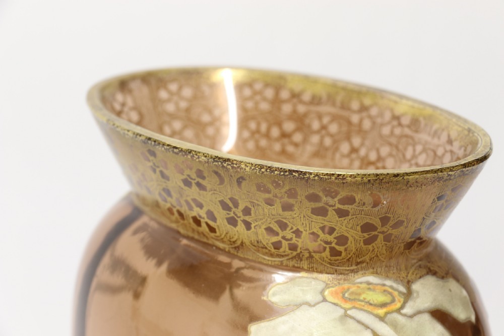 An impressive late 19th century large French enamelled glass vase View VII