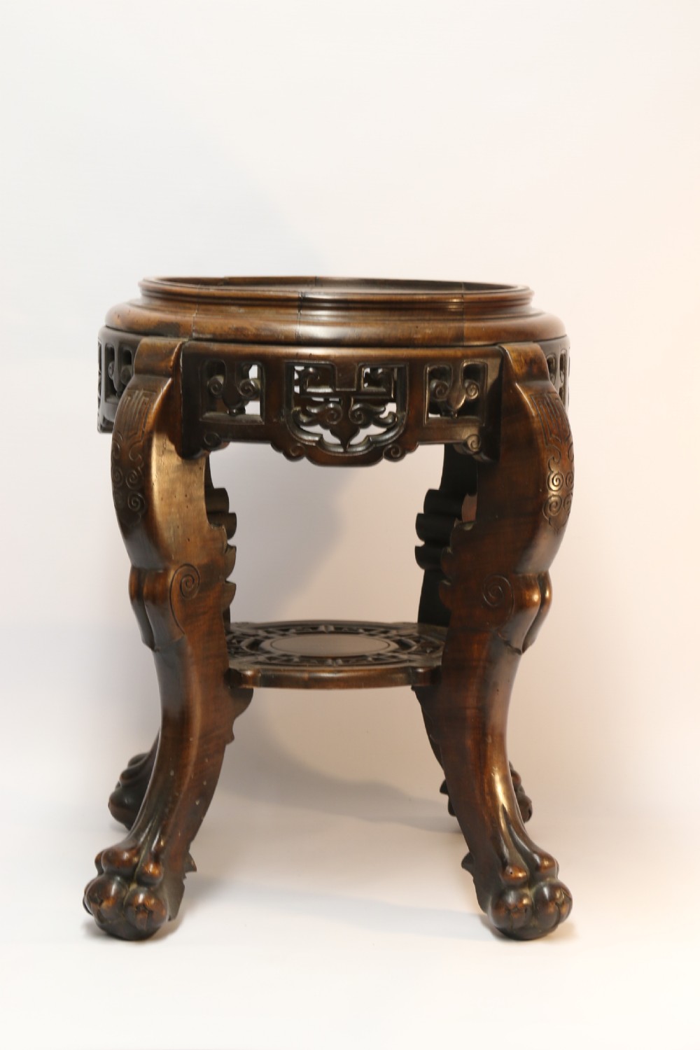 A fine French pottery Jardiniere with original stand   View VI