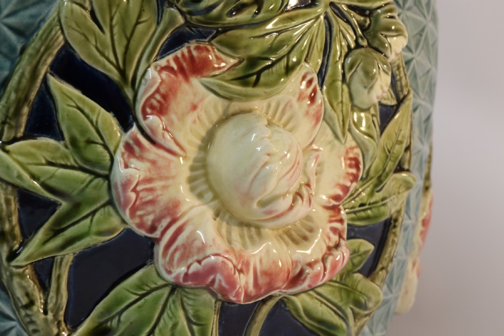 A fine French pottery Jardiniere with original stand   View XV