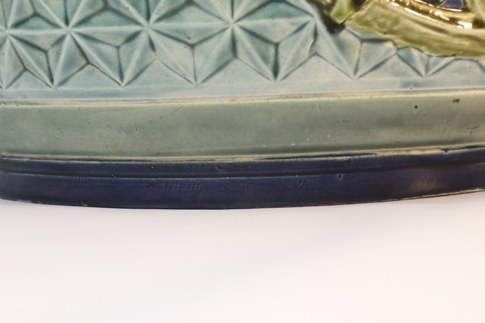 A fine French pottery Jardiniere with original stand   View XVII