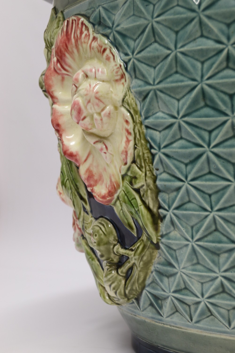 A fine French pottery Jardiniere with original stand   View XVIII