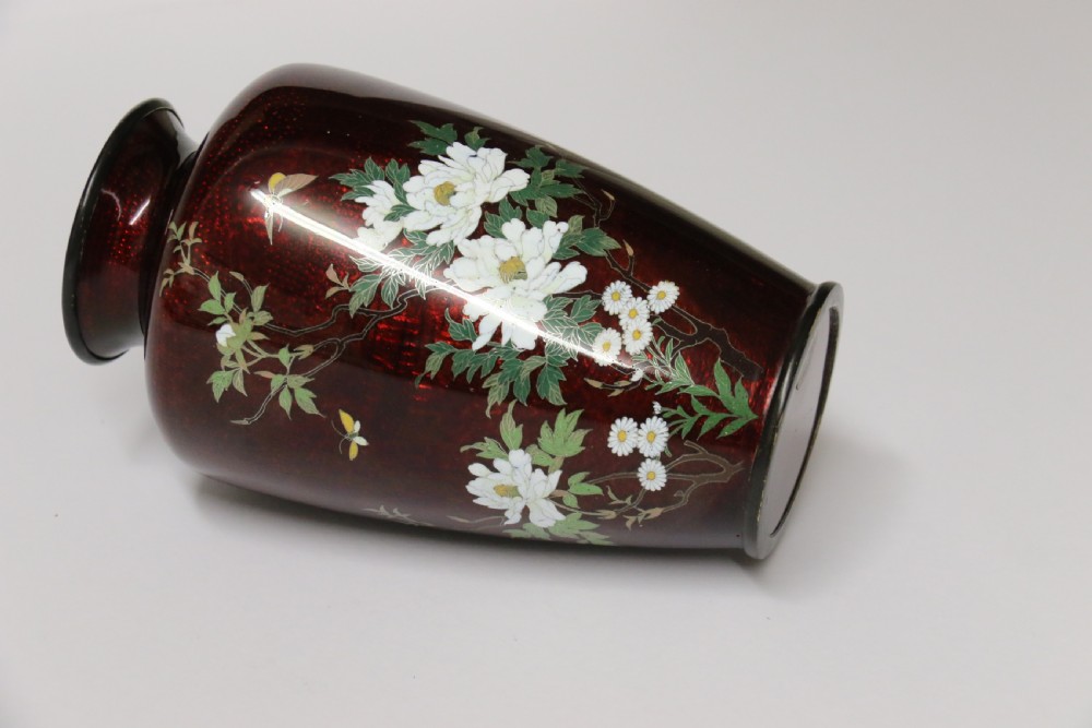 A fine Japanese cloisonné vase by The Ando Company. View XIII