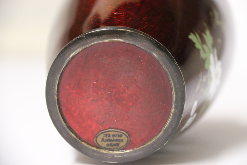 A fine Japanese cloisonné vase by The Ando Company. View XVII