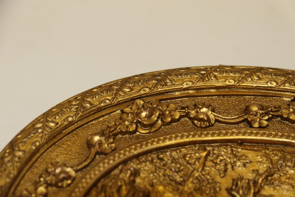 Antique 19th C French gilt brass jewellery casket View IV