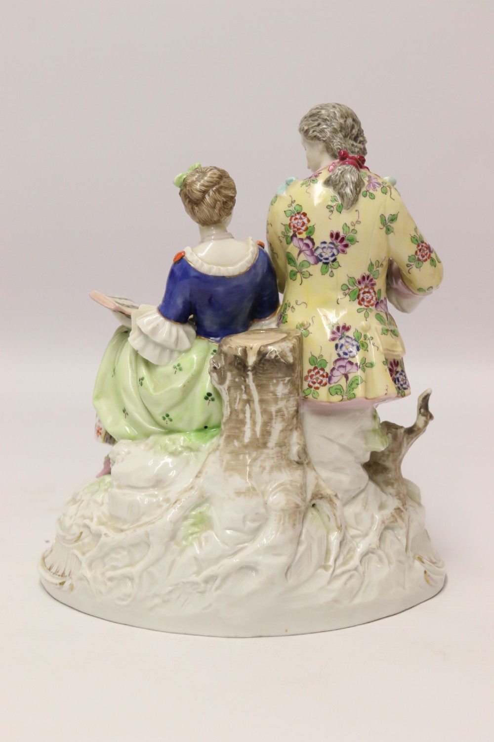 Antique 19th c German porcelain figure group by Rudolstadt View IV