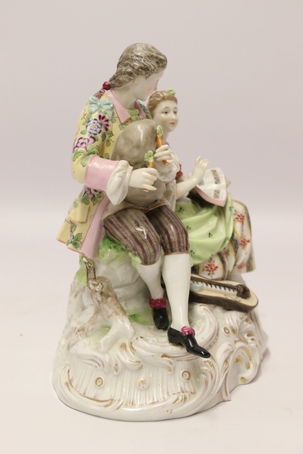Antique 19th c German porcelain figure group by Rudolstadt View V