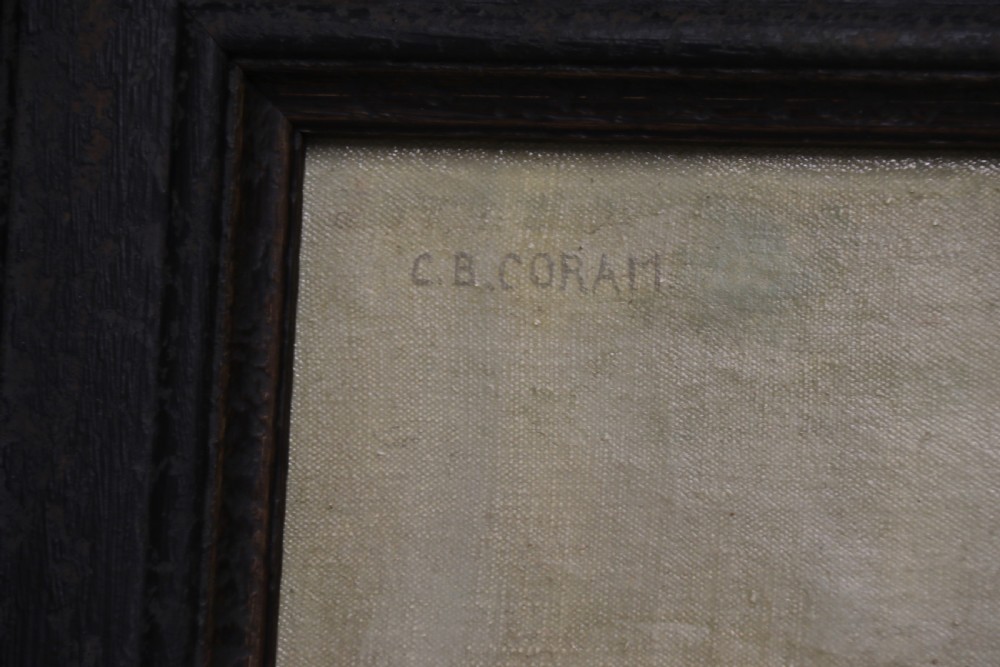 An exceptional quality oil on canvas still life study by C B Curam View X