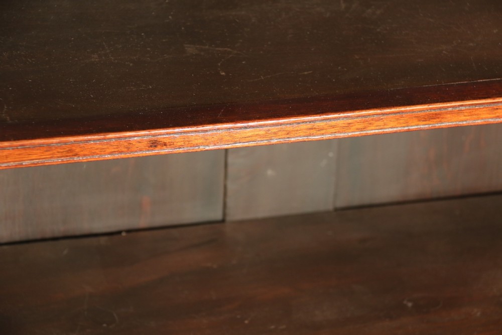 An Edwardian mahogany bookcase with open fully adjustable shelves View VI