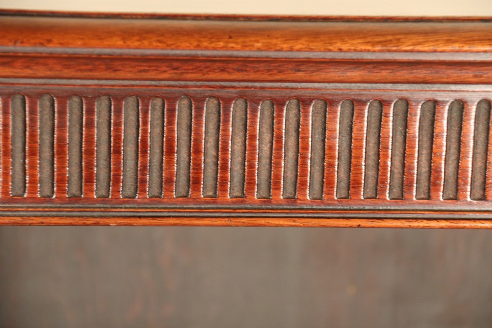 An Edwardian mahogany bookcase with open fully adjustable shelves View VII