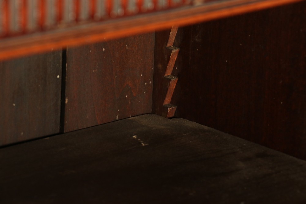 An Edwardian mahogany bookcase with open fully adjustable shelves View VIII