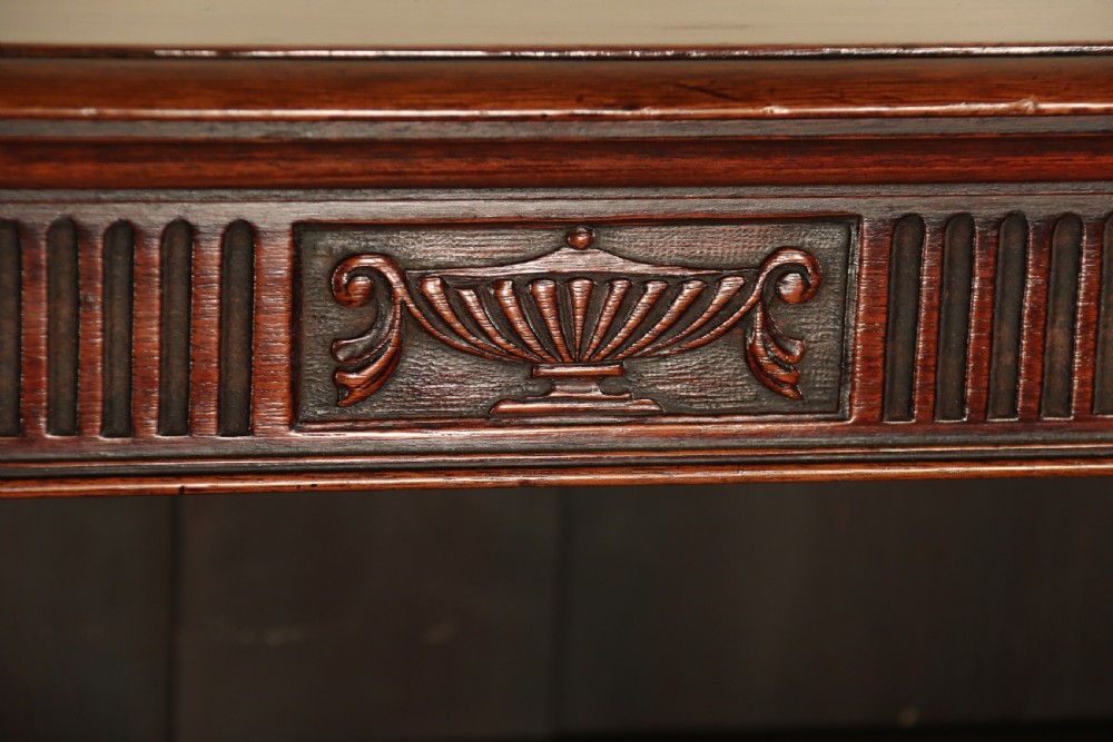 An Edwardian mahogany bookcase with open fully adjustable shelves View XII