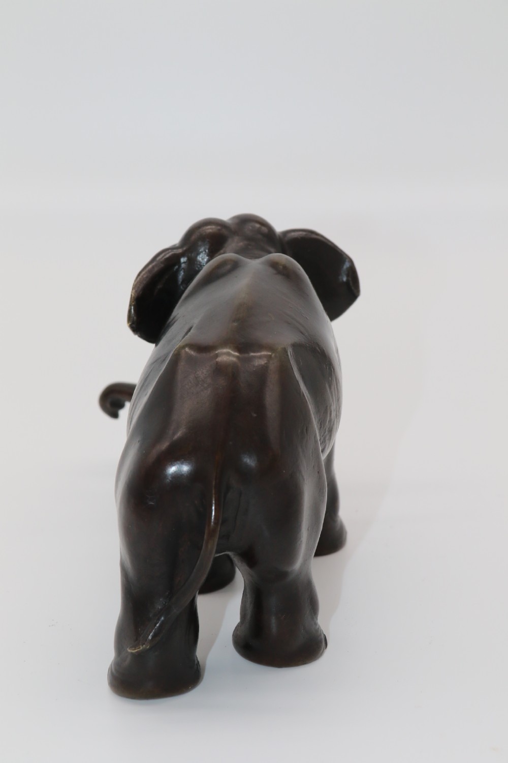 A Japanese Meiji period bronze study of an elephant View VI