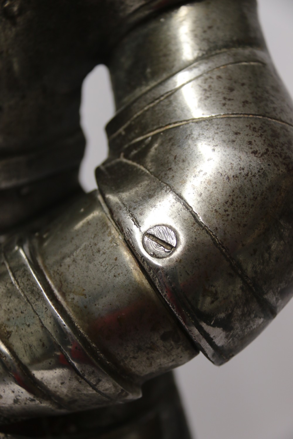 An impressive fire side poker stand in the form of a medieval knight View XV