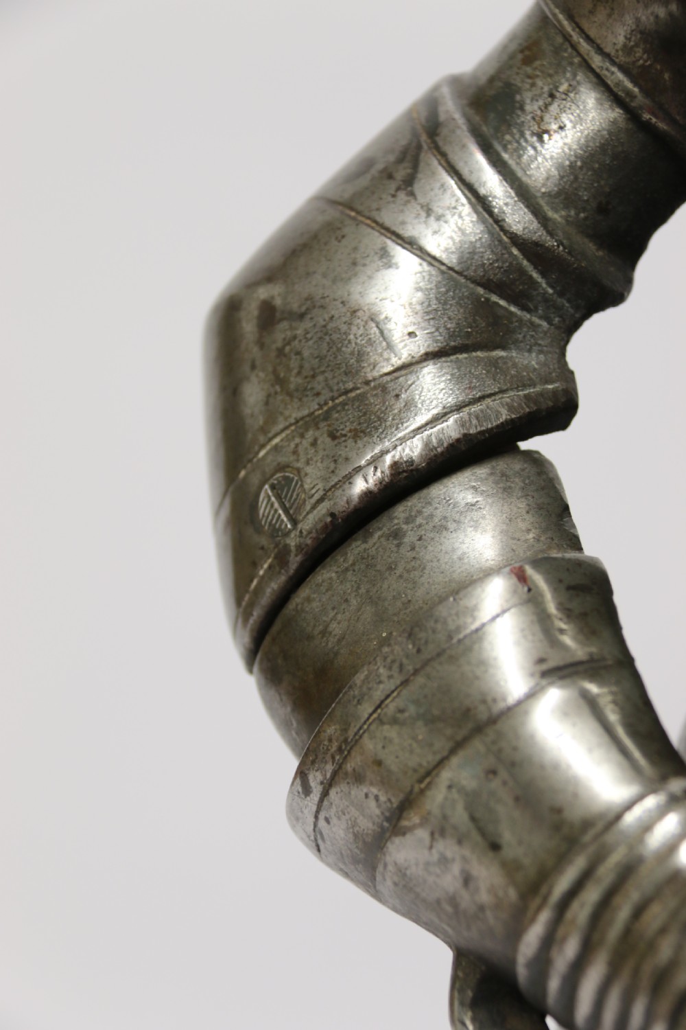 An impressive fire side poker stand in the form of a medieval knight View XVI