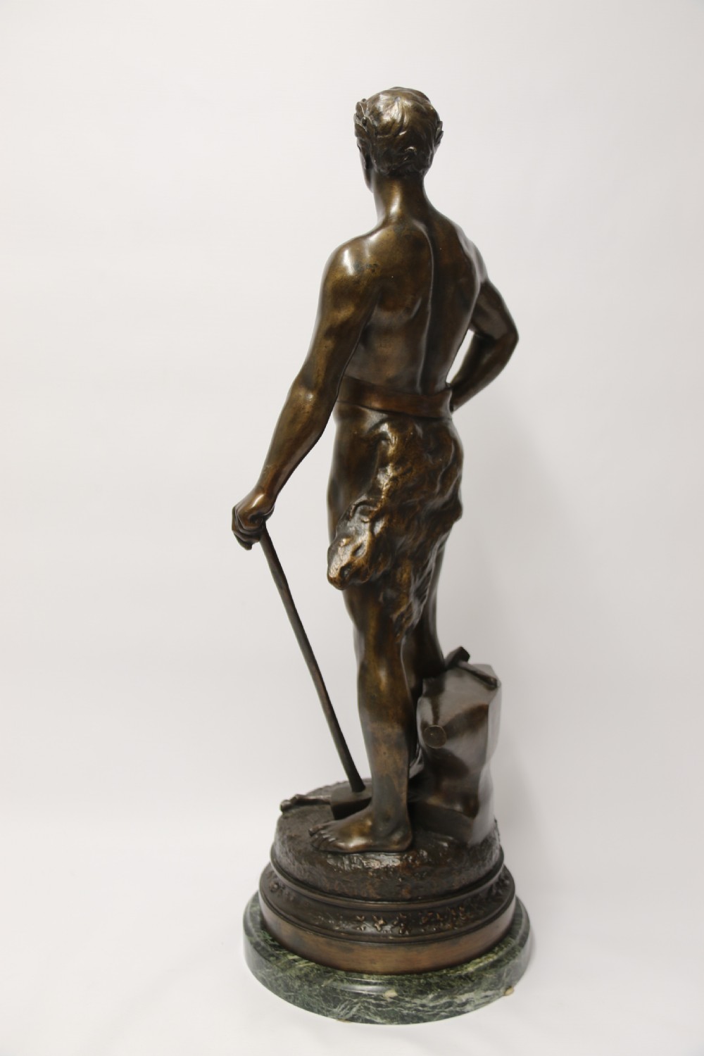 A Fine Large Spelter Study of a Blacksmith by C.H Perron View VII