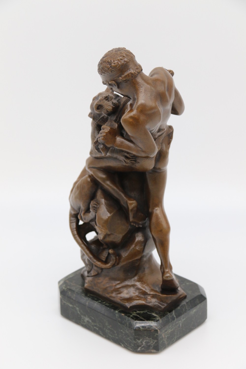 A fine late 19th century classical bronze study of a man fighting a tiger
By Edouard Drouot
 View IV