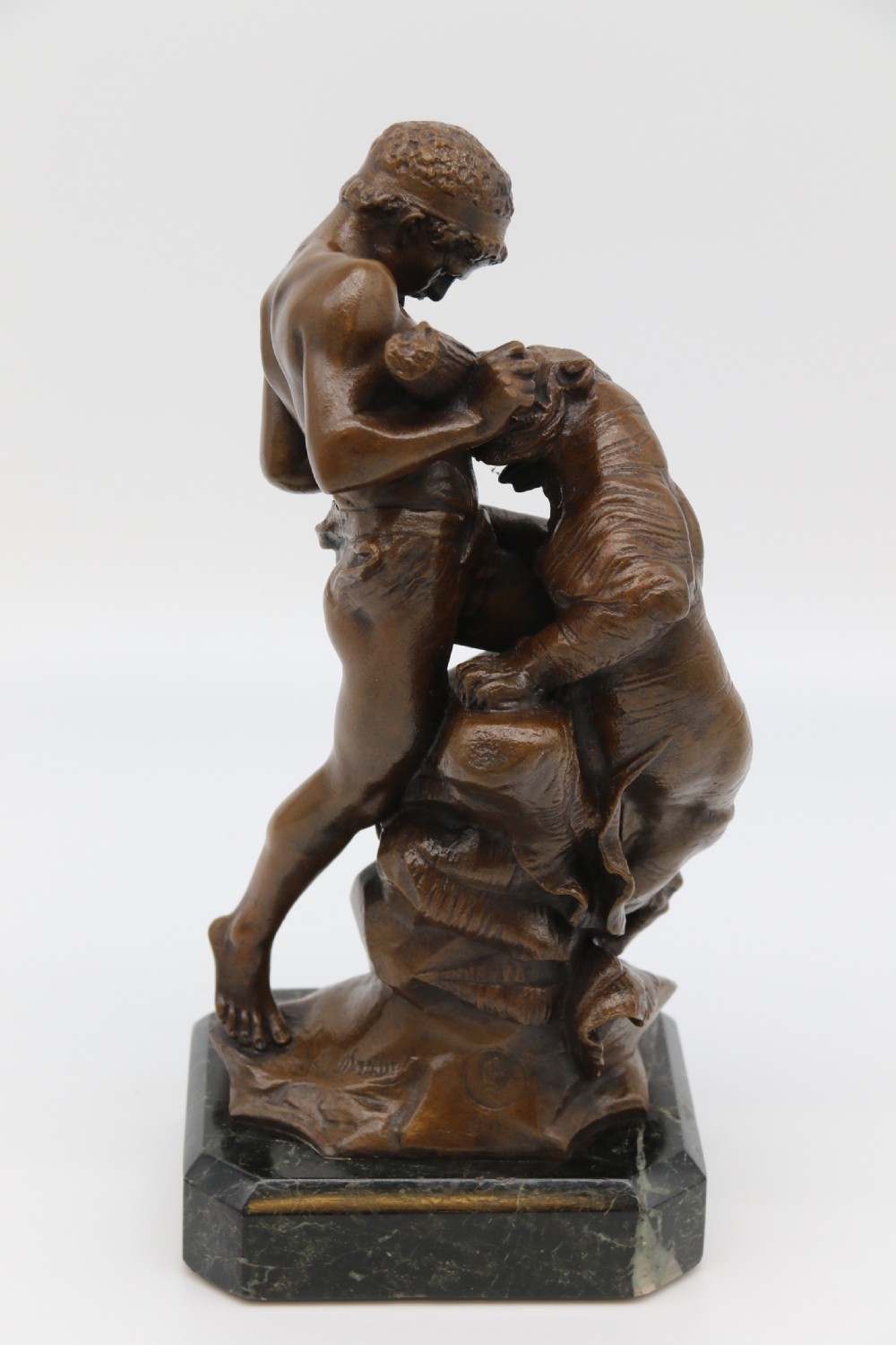 A fine late 19th century classical bronze study of a man fighting a tiger
By Edouard Drouot
 View VII