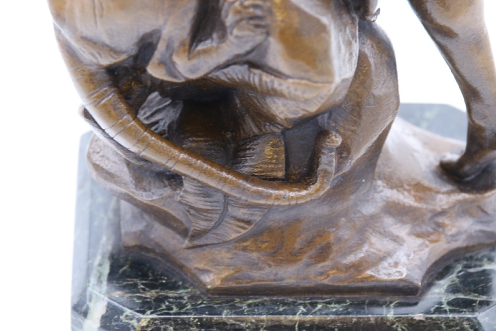 A fine late 19th century classical bronze study of a man fighting a tiger
By Edouard Drouot
 View XXII