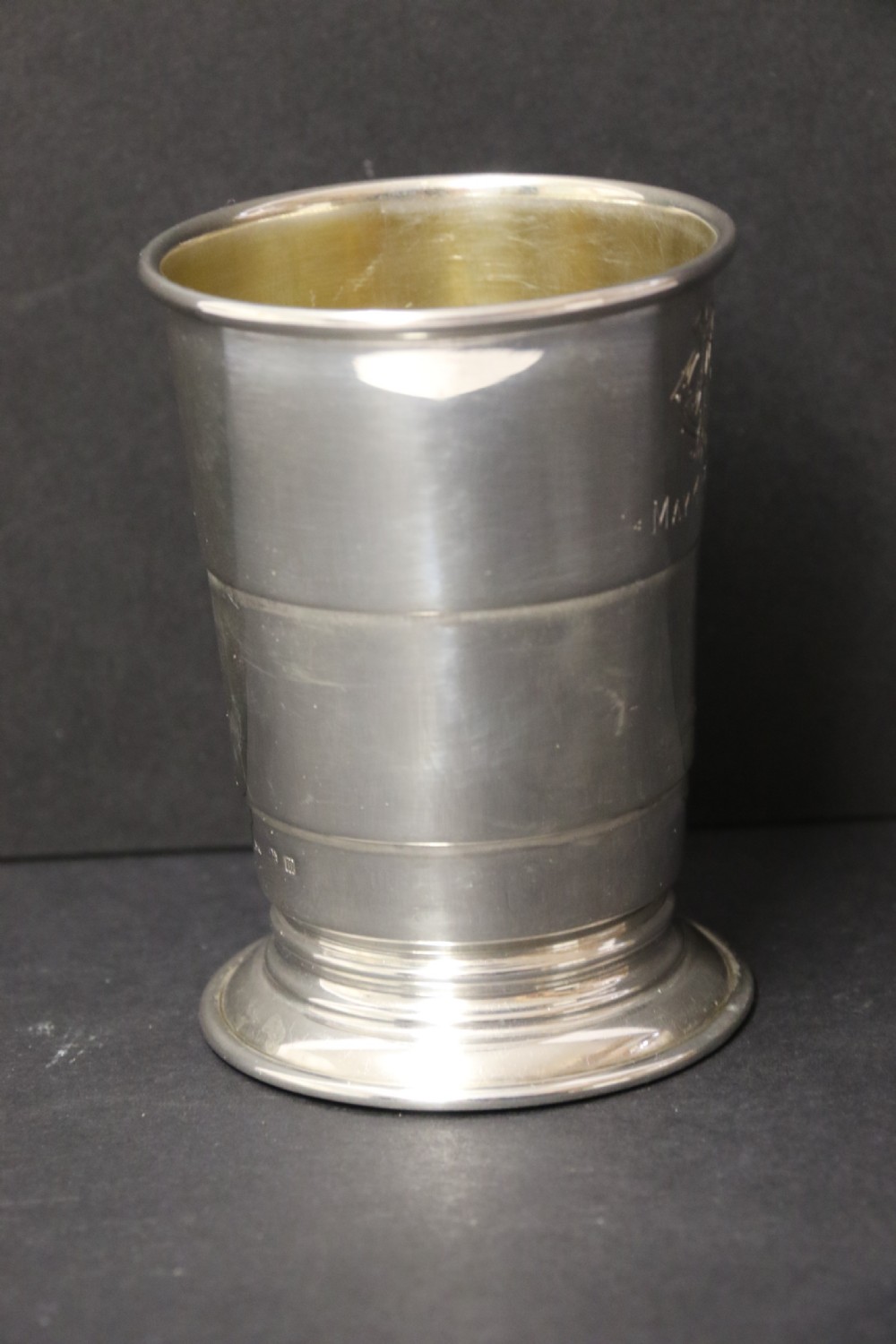 An English silver folding hunting cup Circa 1912 View IV