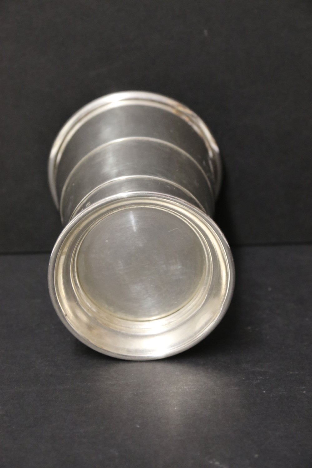 An English silver folding hunting cup Circa 1912 View VI