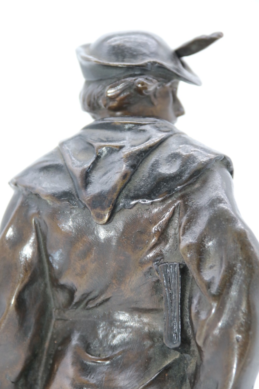 A fine bronze study of a medieval young man by Emile Picault. View XIII
