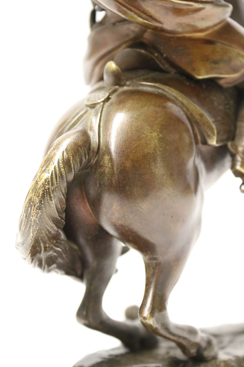 A fine 19th century bronze study of Napoleon on horseback View X