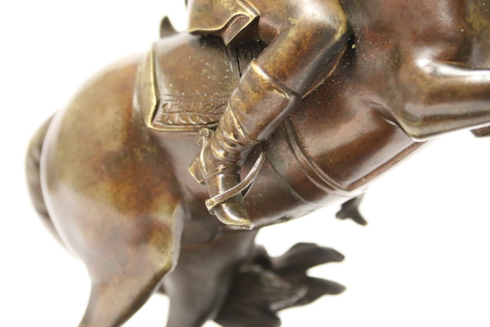A fine 19th century bronze study of Napoleon on horseback View XII