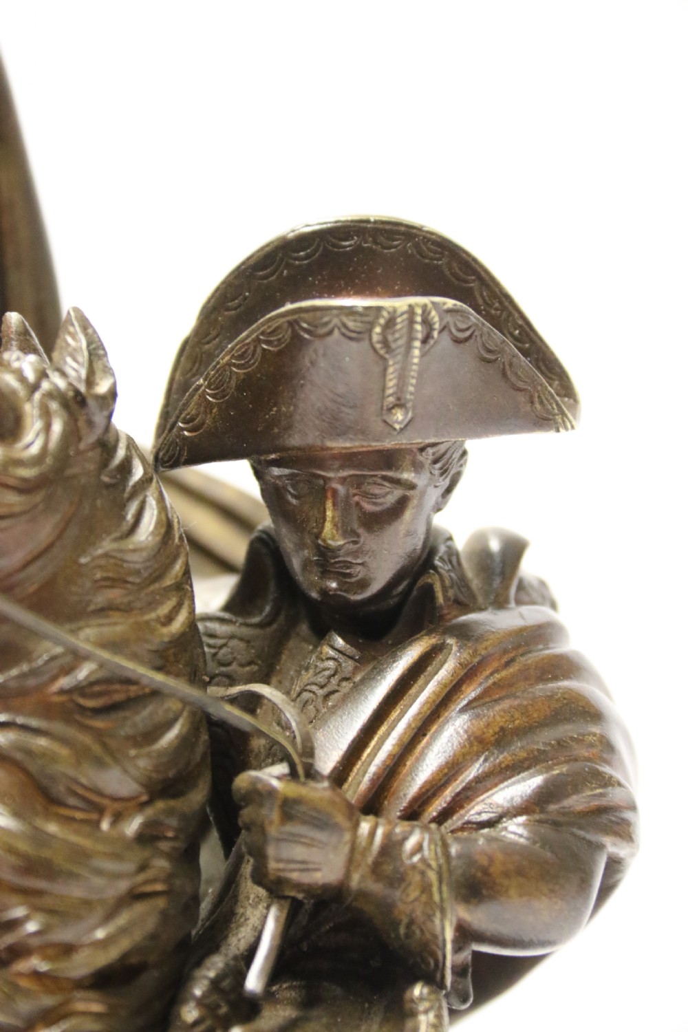 A fine 19th century bronze study of Napoleon on horseback View XIV