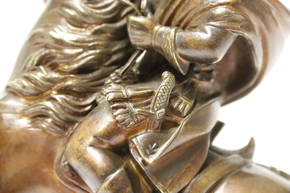 A fine 19th century bronze study of Napoleon on horseback View XV