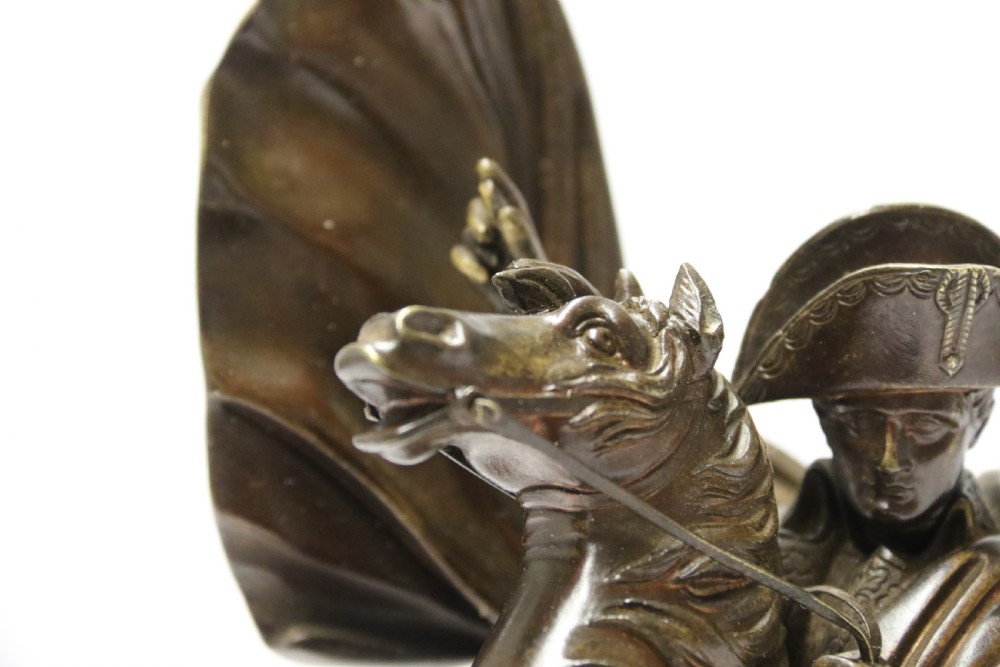 A fine 19th century bronze study of Napoleon on horseback View XIX