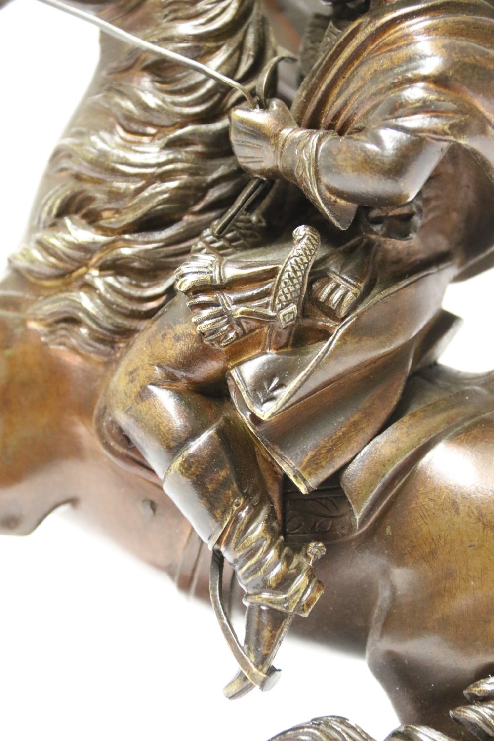A fine 19th century bronze study of Napoleon on horseback View XX