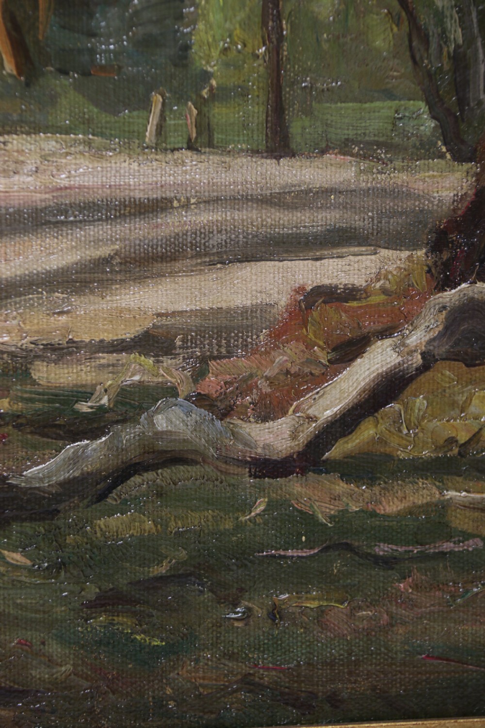 A fine oil painting of an Australian rural view by Sir William Ashton, O.B.E. View VIII