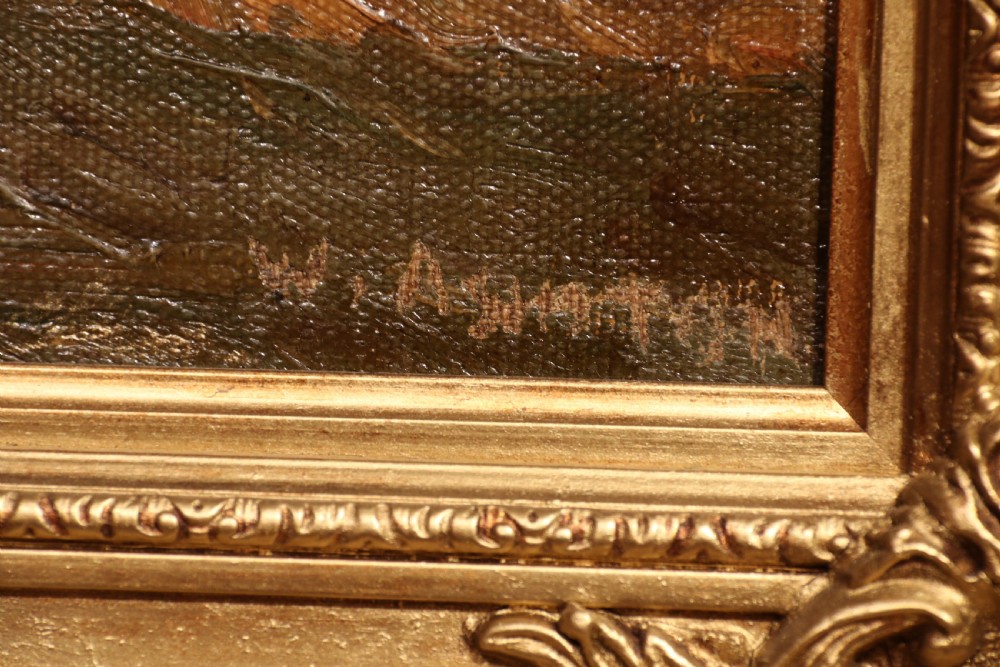 A fine oil painting of an Australian rural view by Sir William Ashton, O.B.E. View XV